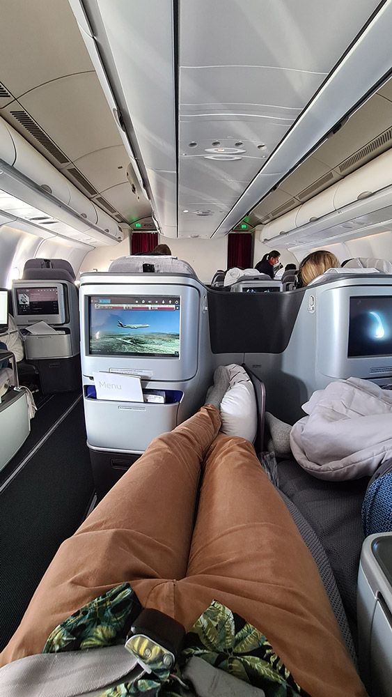 Eurowings Discover Business Class A330 Sitz 4D Beinfreiheit