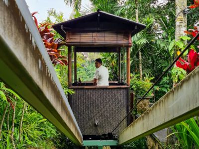 Seilbahn im Hanging Gardens of Bali