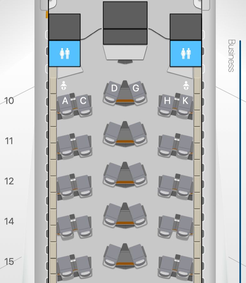 Lufthansa A380 Business Class Layout