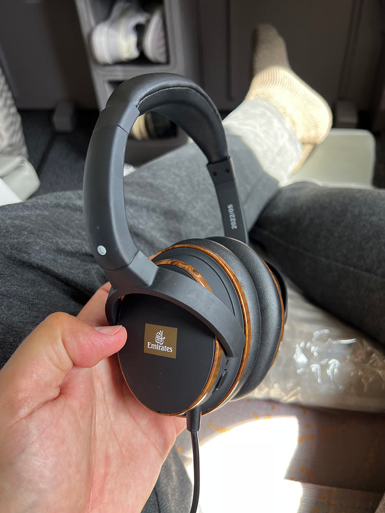 Noise-cancelling Kopfhörer Emirates Business Class