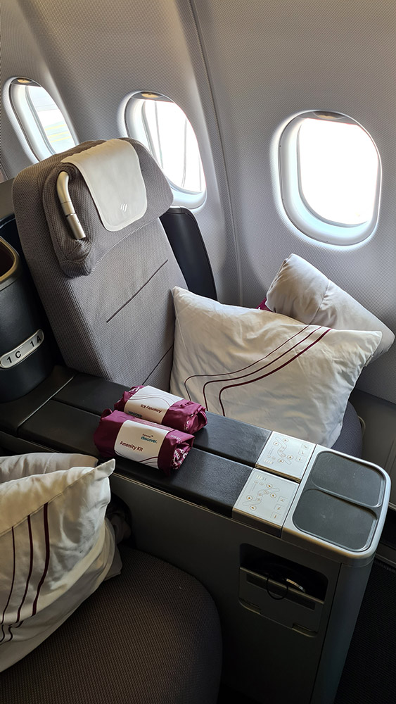 Sitz 1A in der Eurowings Discover Business Class